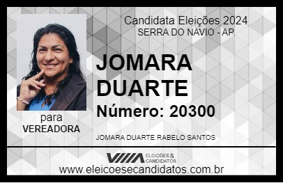 Candidato JOMARA DUARTE 2024 - SERRA DO NAVIO - Eleições