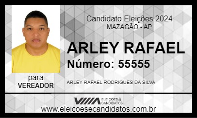 Candidato ARLEY RAFAEL 2024 - MAZAGÃO - Eleições