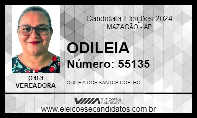 Candidato ODILEIA 2024 - MAZAGÃO - Eleições