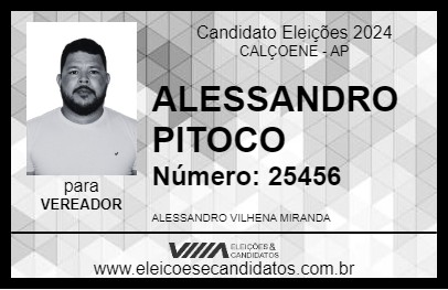 Candidato ALESSANDRO PITOCO 2024 - CALÇOENE - Eleições