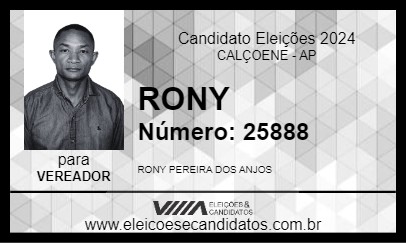 Candidato RONY 2024 - CALÇOENE - Eleições