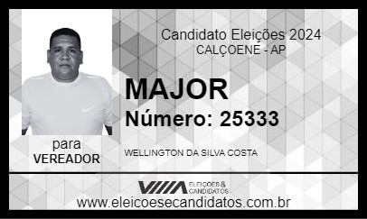 Candidato MAJOR 2024 - CALÇOENE - Eleições