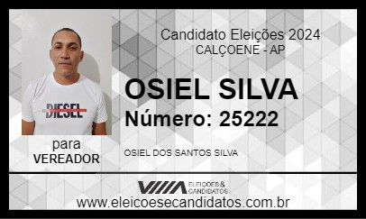 Candidato OSIEL SILVA 2024 - CALÇOENE - Eleições