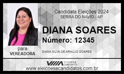 Candidato DIANA SOARES 2024 - SERRA DO NAVIO - Eleições