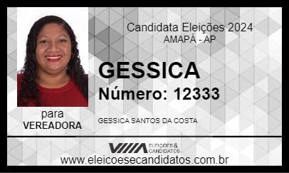 Candidato GESSICA 2024 - AMAPÁ - Eleições