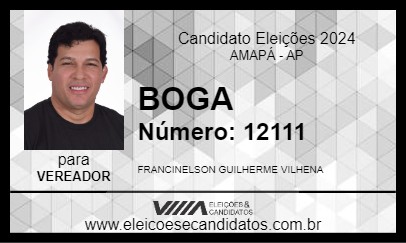 Candidato BOGA 2024 - AMAPÁ - Eleições