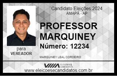 Candidato PROFESSOR MARQUINEY 2024 - AMAPÁ - Eleições