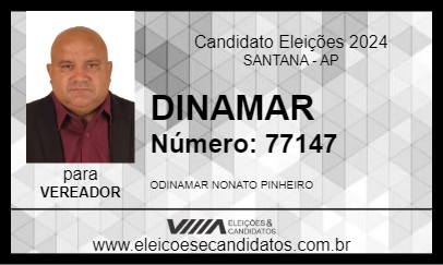 Candidato DINAMAR 2024 - SANTANA - Eleições