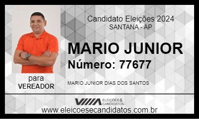 Candidato MARIO JUNIOR 2024 - SANTANA - Eleições