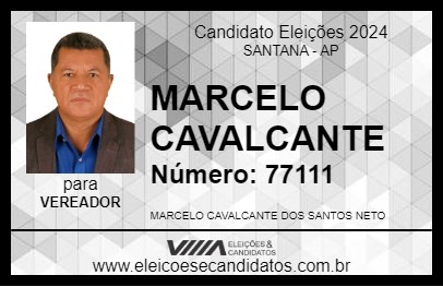 Candidato MARCELO CAVALCANTE 2024 - SANTANA - Eleições