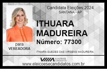 Candidato ITHIARA MADUREIRA 2024 - SANTANA - Eleições