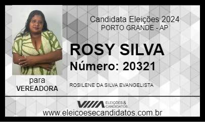 Candidato ROSY SILVA 2024 - PORTO GRANDE - Eleições