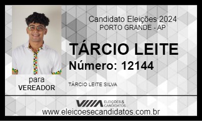 Candidato TÁRCIO LEITE 2024 - PORTO GRANDE - Eleições