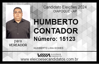 Candidato HUMBERTO CONTADOR 2024 - OIAPOQUE - Eleições