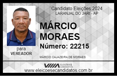 Candidato MÁRCIO MORAES 2024 - LARANJAL DO JARI - Eleições