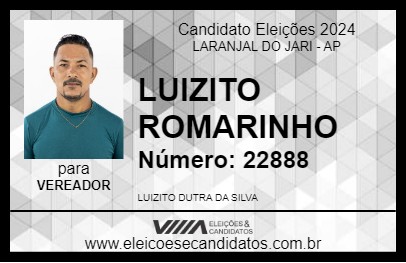 Candidato LUIZITO ROMARINHO 2024 - LARANJAL DO JARI - Eleições