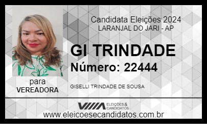 Candidato GI TRINDADE 2024 - LARANJAL DO JARI - Eleições