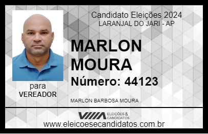 Candidato MARLON MOURA 2024 - LARANJAL DO JARI - Eleições