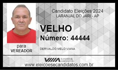 Candidato VELHO 2024 - LARANJAL DO JARI - Eleições