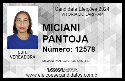 Candidato MICIANI PANTOJA 2024 - VITÓRIA DO JARI - Eleições