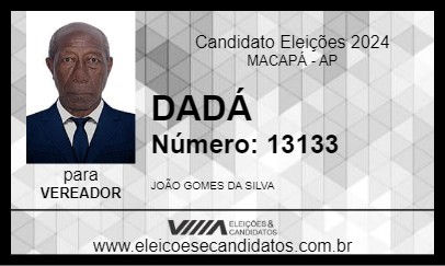 Candidato DADÁ 2024 - MACAPÁ - Eleições