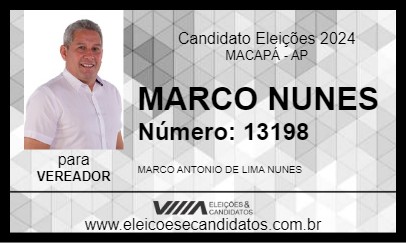 Candidato MARCO NUNES 2024 - MACAPÁ - Eleições