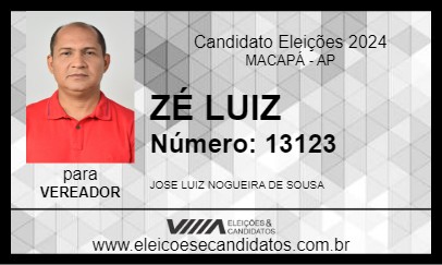 Candidato ZÉ LUIZ 2024 - MACAPÁ - Eleições