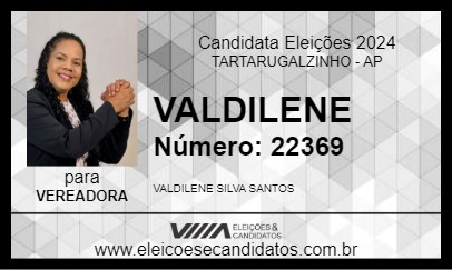 Candidato VALDILENE 2024 - TARTARUGALZINHO - Eleições