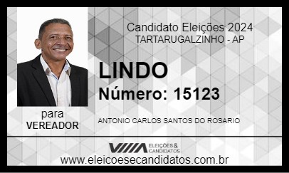 Candidato LINDO 2024 - TARTARUGALZINHO - Eleições