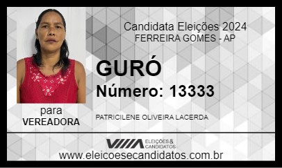 Candidato GURÓ 2024 - FERREIRA GOMES - Eleições