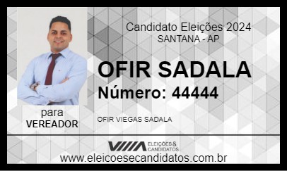 Candidato OFIR SADALA 2024 - SANTANA - Eleições