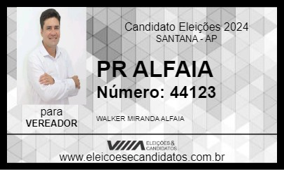 Candidato PR ALFAIA 2024 - SANTANA - Eleições