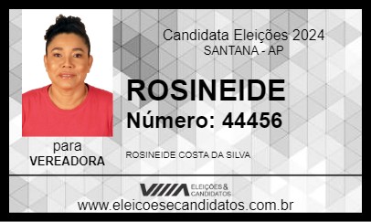 Candidato ROSINEIDE 2024 - SANTANA - Eleições