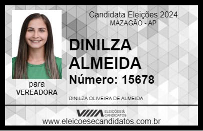 Candidato DINILZA ALMEIDA 2024 - MAZAGÃO - Eleições