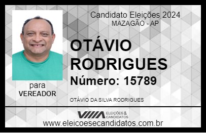 Candidato OTÁVIO RODRIGUES 2024 - MAZAGÃO - Eleições