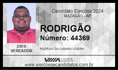 Candidato RODRIGÃO 2024 - MAZAGÃO - Eleições