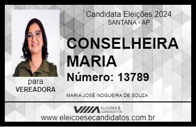 Candidato CONSELHEIRA MARIA 2024 - SANTANA - Eleições