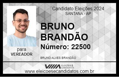 Candidato BRUNO ROCHA 2024 - SANTANA - Eleições