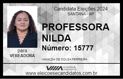 Candidato PROFESSORA NILDA 2024 - SANTANA - Eleições