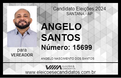 Candidato ANGELO SANTOS 2024 - SANTANA - Eleições