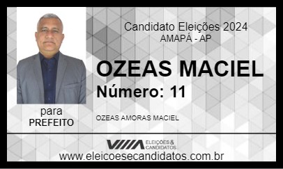 Candidato OZEAS MACIEL 2024 - AMAPÁ - Eleições