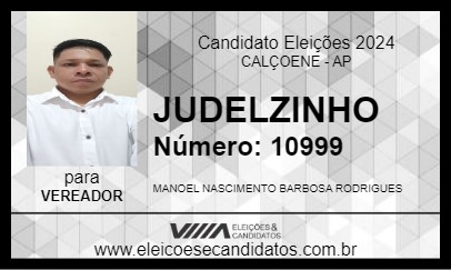 Candidato JUDELZINHO 2024 - CALÇOENE - Eleições