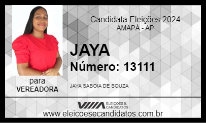 Candidato JAYA 2024 - AMAPÁ - Eleições