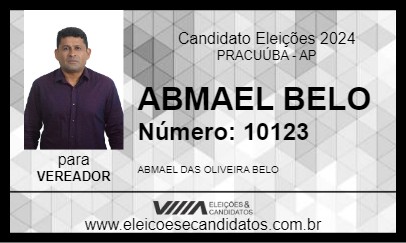 Candidato ABMAEL BELO 2024 - PRACUÚBA - Eleições