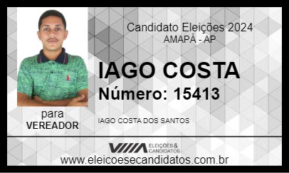 Candidato IAGO COSTA 2024 - AMAPÁ - Eleições