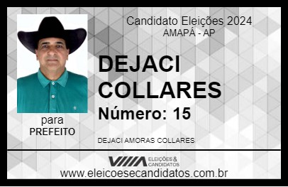 Candidato DEJACI COLLARES 2024 - AMAPÁ - Eleições