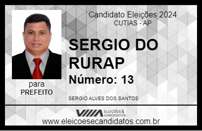 Candidato SERGIO @LVES 2024 - CUTIAS - Eleições