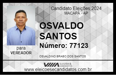 Candidato OSVALDO SANTOS 2024 - MACAPÁ - Eleições