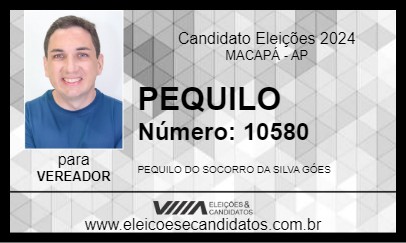 Candidato PEQUILO 2024 - MACAPÁ - Eleições