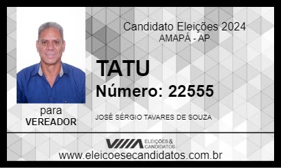 Candidato TATU 2024 - AMAPÁ - Eleições